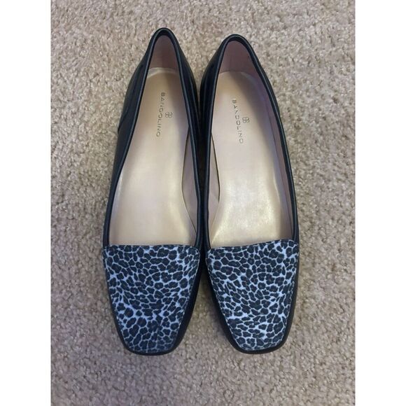 BANDOLINO Liberty LEOPARD PRINT Square Toe FLAT Loafers WOMEN’S Size 6.5US - EUC - Picture 4 of 7